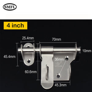 SMFL-pestillo de seguridad para puerta, herramienta práctica antirrobo, Perno deslizante de <span class=keywords><strong>trompeta</strong></span>, cerrojo duradero de acero inoxidable para el hogar - Product Image 3