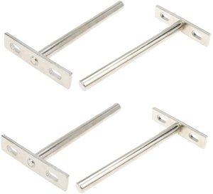 schwimmendes Regalhalterungen 4 Zoll verdecktes Regalunterstützung für die Montage von Holzregalen, einschließlich Ausziehschrauben - Product Image 1