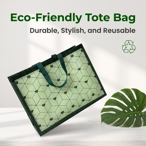 Sac fourre-tout en toile verte unie, vierge pour sublimation, réutilisable, pour le shopping, avec logo personnalisé, sac à bandoulière pour femme, vente en gros - Product Image 1