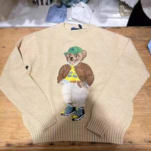 レディース超スタイリッシュな韓国風漫画クマプルオーバー新ニッチデザインネックプルオーバーニットフロント - Product Image 4