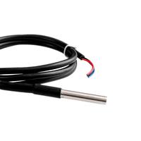 DS18B20 Temperature Sensor Module Kit Waterproof 100CM Digital Sensor Cable Stainless Steel Probe Terminal Adapter