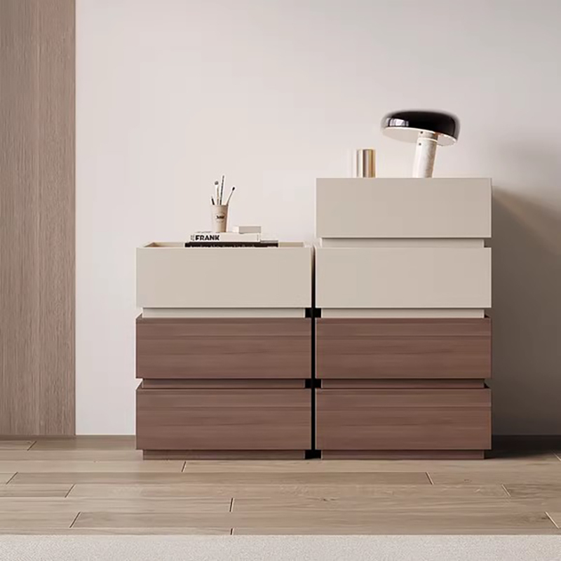 Modern 4-Drawer Chest of Drawers – Designer Wood Bedside Storage Cabinet for Bedroom, Living Room & Contemporary Home Furniture - View 2
