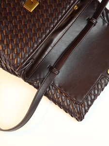 Sacs à main tissés à la main pour femme, originaux, neufs, de style vintage français, avec une longue bandoulière, produit de marque, organisation de poche intérieure réfléchie - Product Image 3