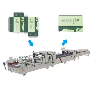 Factory Supplier Multi-functional Folding Gluing Machine Lock Bottom Folder Gluer Machine For Cardboard Boxes Folder Gluer
