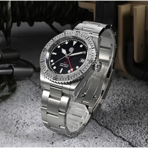 Reloj de Hombre San Martin SN0112 Design GMT de 38 mm, Reloj de Pulsera Mecánico Automático NH34 con Hora Mundial, Resistente al Agua 20 Bar, Cristal de Zafiro - Product Image 2