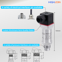 Transmetteur de pression sanitaire HIGHJOIN HPM730 à diaphragme rigide hygiénique 17-4PH, capteur plat pur, sans fuite, sans colmatage