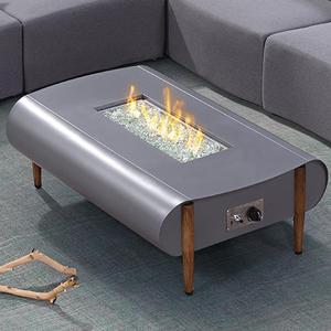 Patio transversal <span class=keywords><strong>muebles</strong></span> <span class=keywords><strong>de</strong></span> diseño <span class=keywords><strong>de</strong></span> la tela impermeable al aire libre conjunto <span class=keywords><strong>de</strong></span> sofá con fuego - Product Image 3