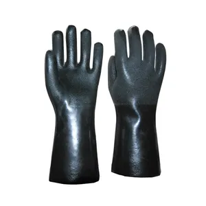 Sunnyhope, ПВХ перчатки, резиновые перчатки для химически стойких, с песочным покрытием, маслостойкие, ПВХ перчатки