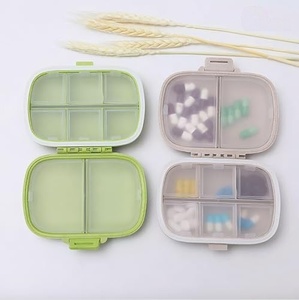 Boîte à pilules portable miniature personnalisable en plastique, étui de rangement hebdomadaire multifonctionnel pour médicaments, pour utilisation en extérieur, conteneur à pilules - Product Image 4