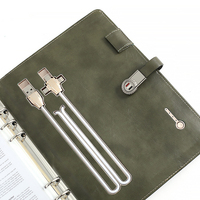 Cuaderno A5 de cuero Pu para negocios, agenda, diario, portátil inalámbrico con unidad flash USB, gran oferta al por mayor