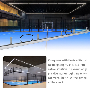 Quang học chuyên nghiệp P70 dẫn chiếu sáng cho Tòa Án padel hiệu quả cao 170lm/W IP65 thân đèn nhôm sáng cao 18W-<span class=keywords><strong>47W</strong></span> - Product Image 2