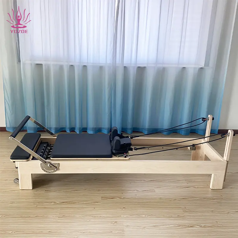 Buchenholz-Fabrik direktverkauf heißer Verkauf Pilates fünfteiliges Schiebebett Kernbett Yoga-Studio Fitness Pilates-Reformer Maschine