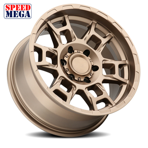 SPEED MEGA Bronze Multi <b>Spoke</b> Aluminum <b>Wheel</b> 5.5 Inch One Piece Cast For Retrofit Upgrade PCD 114.3mm ET 35mm - Product Image 2