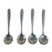 Ensemble de couverts légers en acier inoxydable miroir pour hôtels et restaurants – Couteau, fourchette, cuillère – Vaisselle pour service de table et traiteur