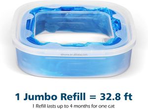 Cassette de recharge de seau à couches Recharges Geni E compatibles avec la cartouche standard pour les sacs de recharge de seaux à couches pour litière pour chat - Product Image 5