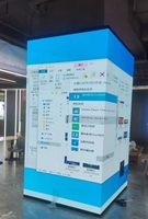 Écran LED P2.5 d'intérieur à 4 faces, colonnes géantes, module LED 320*160MM, affichage LED, publicité, mur vidéo clair, poteau