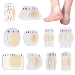 Pansement hydrocolloïde pour talon, pansement anti-ampoules, pansement pour talon, protection contre les abrasions, soin des pieds - Product Image 1