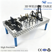 Table de soudage portable pour atelier |   Plateforme de soudage 3D pour la réparation et l'alignement d'équipements lourds