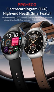 ET460 Smartwatch 1.47" AMOLED with Steel Strap ECG Monitor Blood Oxygen BT Call IP68 Waterproof for Fitness and Health Tracking - Product Image 2