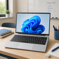 Ordinateur portable AI hors ligne 15,6 pouces, processeur quadricœur N150, Linux, Windows, 32 Go, 1 To