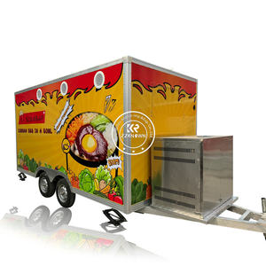 2025 KN-400 New Fiberglass Aluminum Towable Food Trailer with Full <b>Kitchen</b> for Ice Cream Coffee <b>Mobile</b> Van Truck USA - Product Image 2