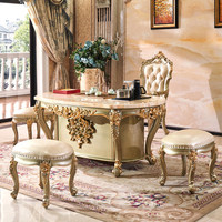 Table à thé en chêne de style européen avec machine à thé entièrement automatique, meuble de rangement, plateau peint, pour maison, bureau commercial, hall d'hôtel