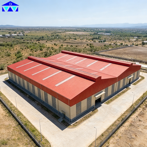 Edificio de taller con estructura de acero reforzado, taller de maquinaria pesada preingenierizado para Ghana - Product Image 2
