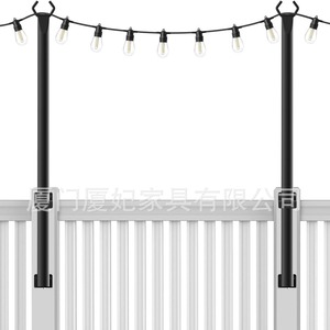 Xiafei LED Strip Light Holder Outdoor String Light Poles Heightening <b>Brackets</b> For Garden Villa Decoration - Product Image 1