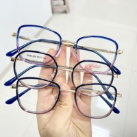 Déstockage Lunettes en acétate Lunettes rondes à monture intégrale Lunettes optiques faites à la main Transparentes Lunettes de mode unisexes