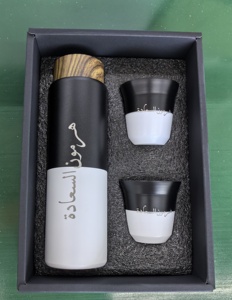 In magazzino 80ml Espresso tazza di caffè Set Thermos consegna rapida con scrittura arabica bicchieri In acciaio inox - Product Image 2