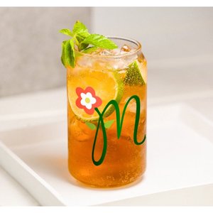 Phong Cách Mới 16Oz Cốc Chai Nước Trống Rõ Ràng <span class=keywords><strong>Frosted</strong></span> Thăng Hoa Bia Thủy Tinh Với Nắp Tre Và Rơm Cốc Thủy Tinh Cho Nước Trái Cây - Product Image 6