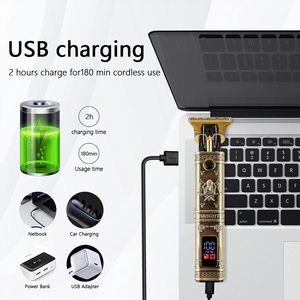 <span class=keywords><strong>Tondeuse</strong></span> à <span class=keywords><strong>barbe</strong></span> professionnelle de qualité supérieure, sans fil, rechargeable par USB, lame T à coupe zéro, pour la maison, la sculpture, les hommes, la <span class=keywords><strong>tondeuse</strong></span> à cheveux corporels - Product Image 5