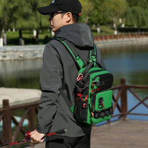 Sac à dos de voyage de sport de plein air multifonctionnel décontracté imperméable en polyester pour hommes et femmes, sac à pêche à la ligne tendance et petit - Product Image 3