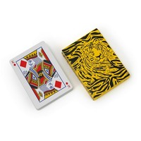 Impression personnalisée de nouvelles cartes à jouer adultes étanches en PVC cartes à jouer en plastique avec logo personnalisé 2 jeux