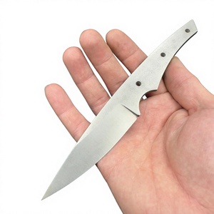 Jexa BB-1324 Hoja de Cuchillo de Cocina de Acero Inoxidable de Grado Industrial, OEM DIY, Tratada Térmicamente 55-56 HRC, Hoja Fija, Mango de 3.5mm - Product Image 1