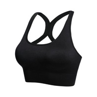 Sujetador deportivo personalizado con soporte alto, antichoque, efecto push-up, espalda lisa, para correr, talla grande, con espalda ahuecada y cierre ajustable