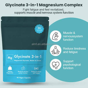 Integratore Alimentare 3-in-1 con 1800mg di Magnesio Glicinato Malato Citrato per Supporto Muscolare e Sistema Nervoso, Riduzione della Stanchezza, 90 Capsule - Product Image 2