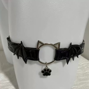 Anillo de Pierna de Cuero con Colgante de Alas de Gato y Patas de Demonio Estilo Lolita Gótica Personalizado para Chicas Subcultura JK Sexy - Product Image 1