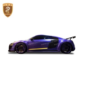 Kit carrosserie en fibre <span class=keywords><strong>de</strong></span> carbone <span class=keywords><strong>de</strong></span> style PPI pour <span class=keywords><strong>Audi</strong></span> <span class=keywords><strong>R8</strong></span> 2008-2015 jupes latérales <span class=keywords><strong>de</strong></span> pare-chocs avant capot moteur diffuseur arrière kit carrosserie <span class=keywords><strong>de</strong></span> lèvre - Product Image 5