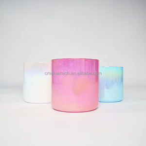 Cuenco de Cuarzo Transparente Q're Color para Sonoterapia, Instrumento de Sanación con Sonido Cósmico, Cuenco de Cristal Transparente Colorido para Baño de Sonido - Product Image 4