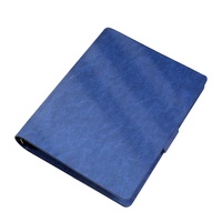 Orangefarbener Hardcover PU-Leder oder Stoff A5 Ringbuch mit 6-Ring-System Nachfüllbares Anpassbares Loseblatt-Notizbuch (Individuelle Farben)