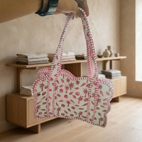 Nouveau sac fourre-tout en coton uni, léger et spacieux, design tendance hiver, ouverture supérieure, usage quotidien, été automne, pour femme