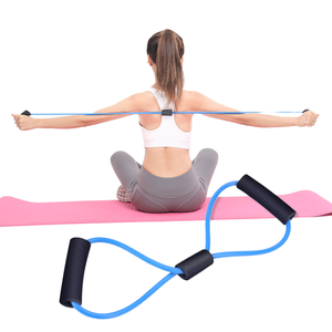 Bande de résistance en latex en forme de 8 pour femmes, entraîneur de poitrine, ouvre-<span class=keywords><strong>épaule</strong></span>s, étirements du cou et du dos, bandes d'<span class=keywords><strong>exercice</strong></span> - Product Image 1