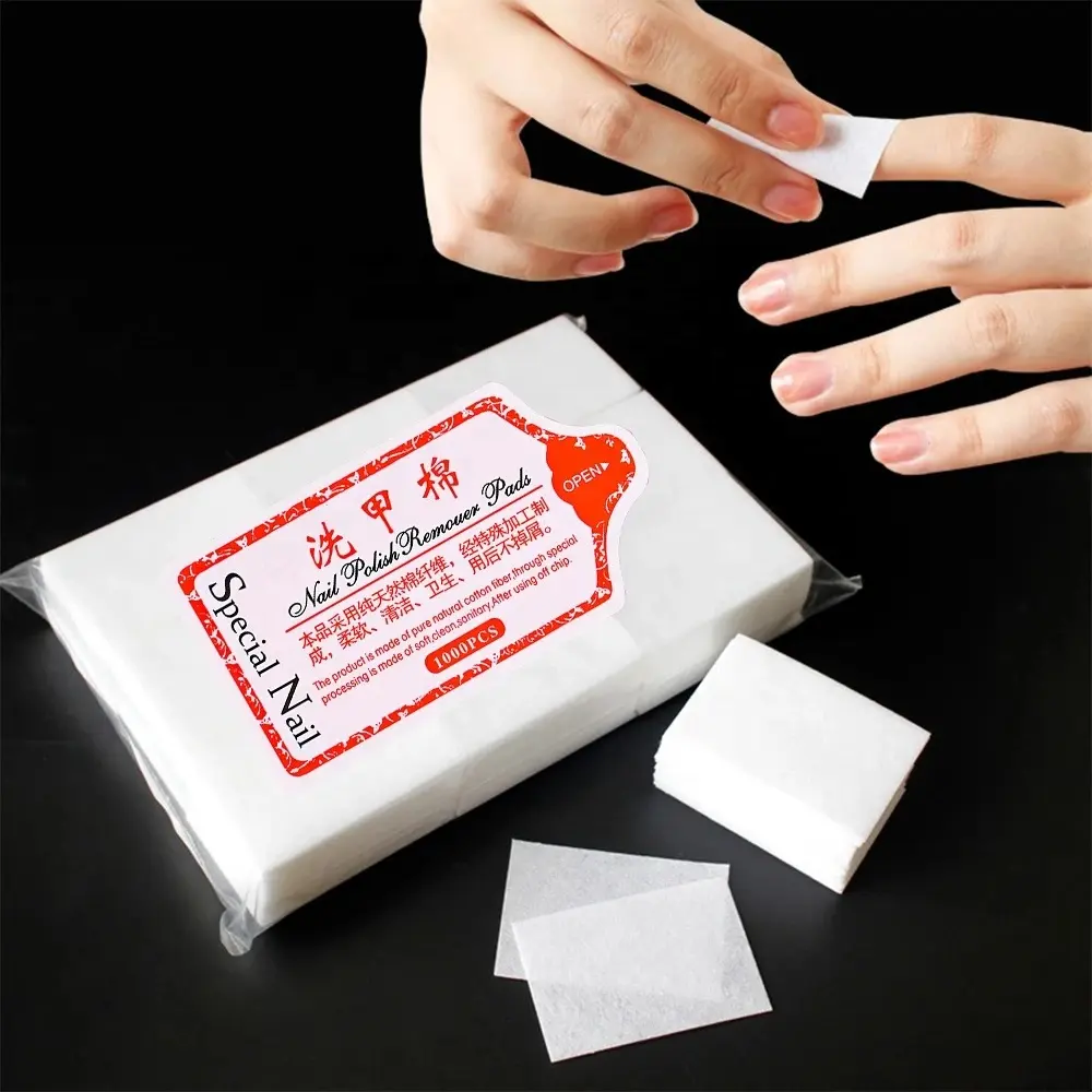 Lint-Free Wipes Cleaner UV Gel Polish Paper Pads Towel Nail Tool Napkins Cotton Nail Polish Remover Wipes Gel Soak Clean Paper