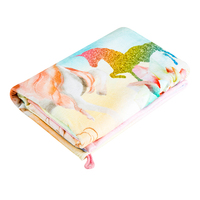 Serviette de plage en coton coloré fantaisie de haute qualité Serviette de bain à impression numérique personnalisée