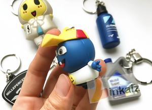 Linkaiz東莞工場カスタマイズゴムキーリングソフト<span class=keywords><strong>PVC</strong></span>キーホルダー3D - Product Image 5