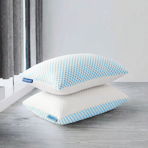 Hot Seller Non-Toxic Customizable Queen Size Adjustable Loft Pillows Shredded Memory Foam Washable Bamboo Cooling <strong>Gel</strong> Geometric - Product Image 3