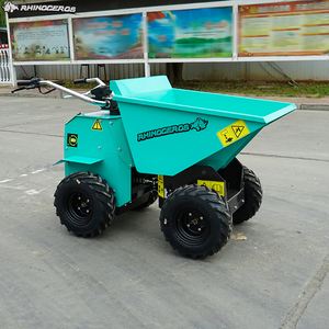 RHINOCEROS Chariot à <span class=keywords><strong>moteur</strong></span> électrique homologué CE, capacité de charge 300 kg, 4 roues, mini-<span class=keywords><strong>dumper</strong></span> de chantier, <span class=keywords><strong>brouette</strong></span> électrique - Product Image 6