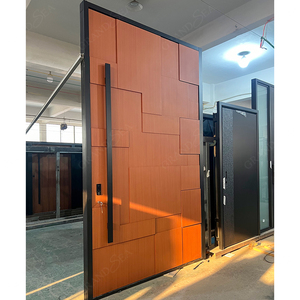 Puertas de Entrada Principales de Diseño Moderno, Originales de Fábrica, Puertas Exteriores de Entrada Frontal, Puertas Pivotantes Externas de Acero Inoxidable - Product Image 6