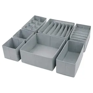 Tissu commode sous-vêtements placard organisateur boîte <span class=keywords><strong>de</strong></span> <span class=keywords><strong>rangement</strong></span> <span class=keywords><strong>tiroir</strong></span> <span class=keywords><strong>pour</strong></span> vêtements - Product Image 1